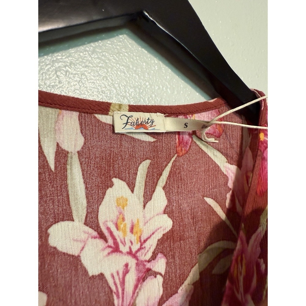 Faherty Sorrento Majorca Floral Button Down Maxi Dress NWT Womens Size Small - Picture 4 of 9